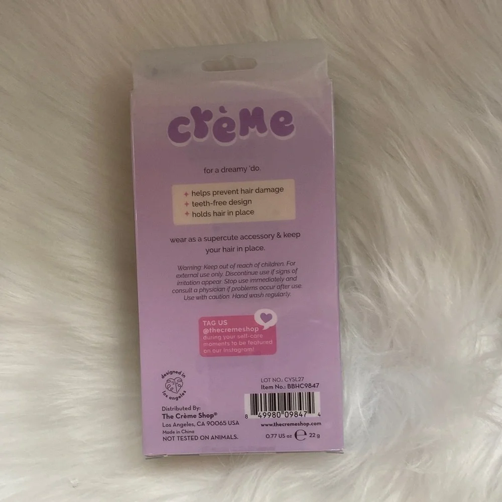 Crème Beary Cute Kids Hair Clips - Pink Multi - new